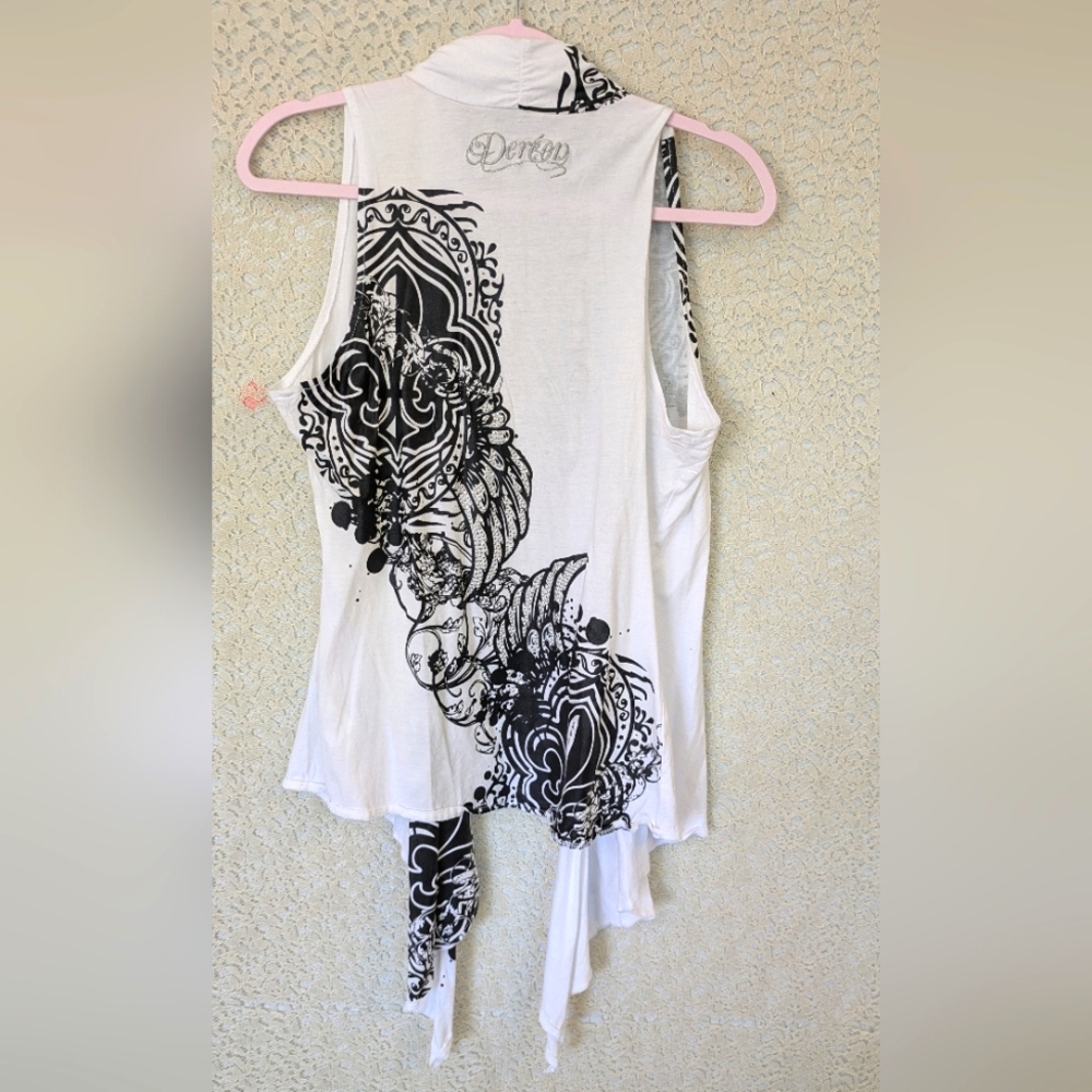 Affliction Vibes Y2K Gothy Grunge High Low Vest